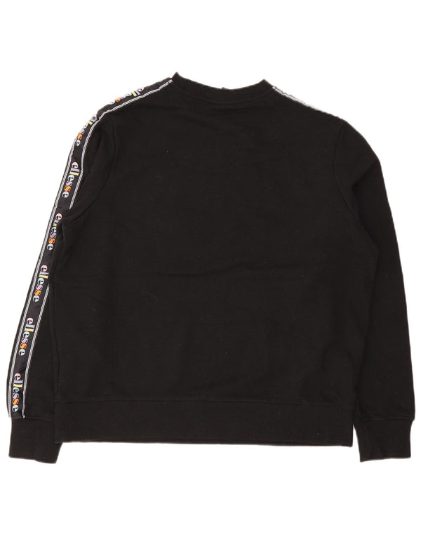 Ellesse Ženska majica s motivom prekomjerne majice UK 10 Mali crni pamuk