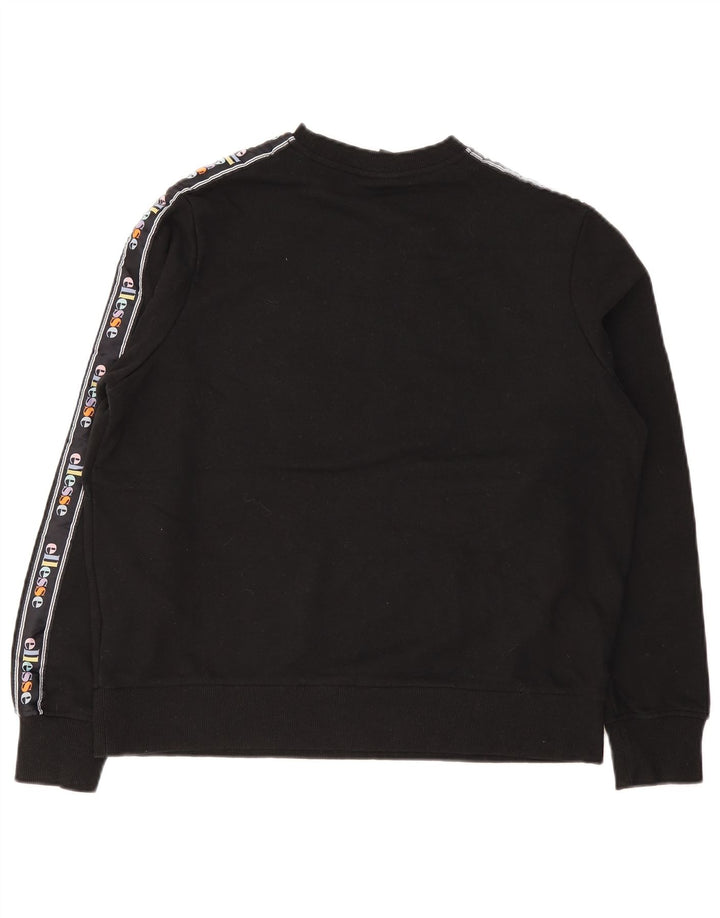 Ellesse Ženska majica s motivom prekomjerne majice UK 10 Mali crni pamuk