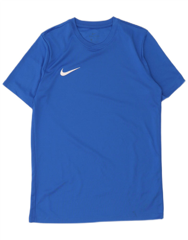 Nike Dri Fit T-Shirt Top srednje plavi poliester