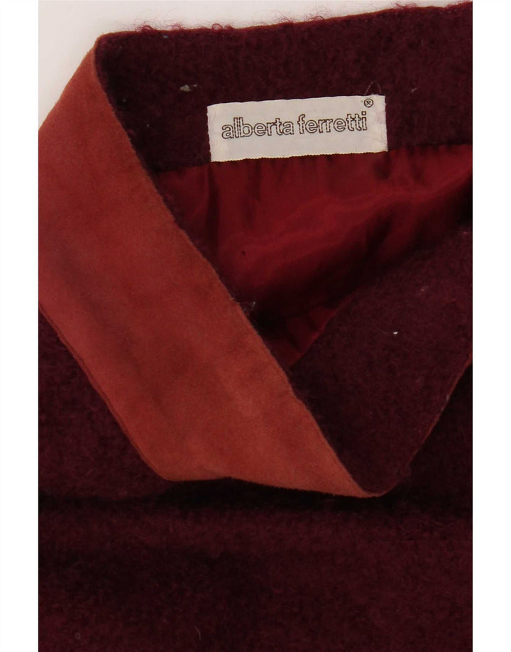 Alberta Ferretti ženska ravna suknja W30 srednje tamnocrvena