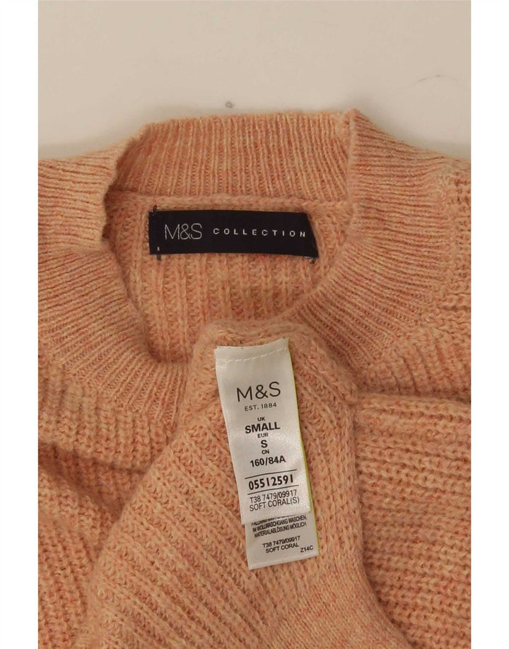Marks & Spencer ženski pulover s okruglim izrezom UK 10 Small Pink