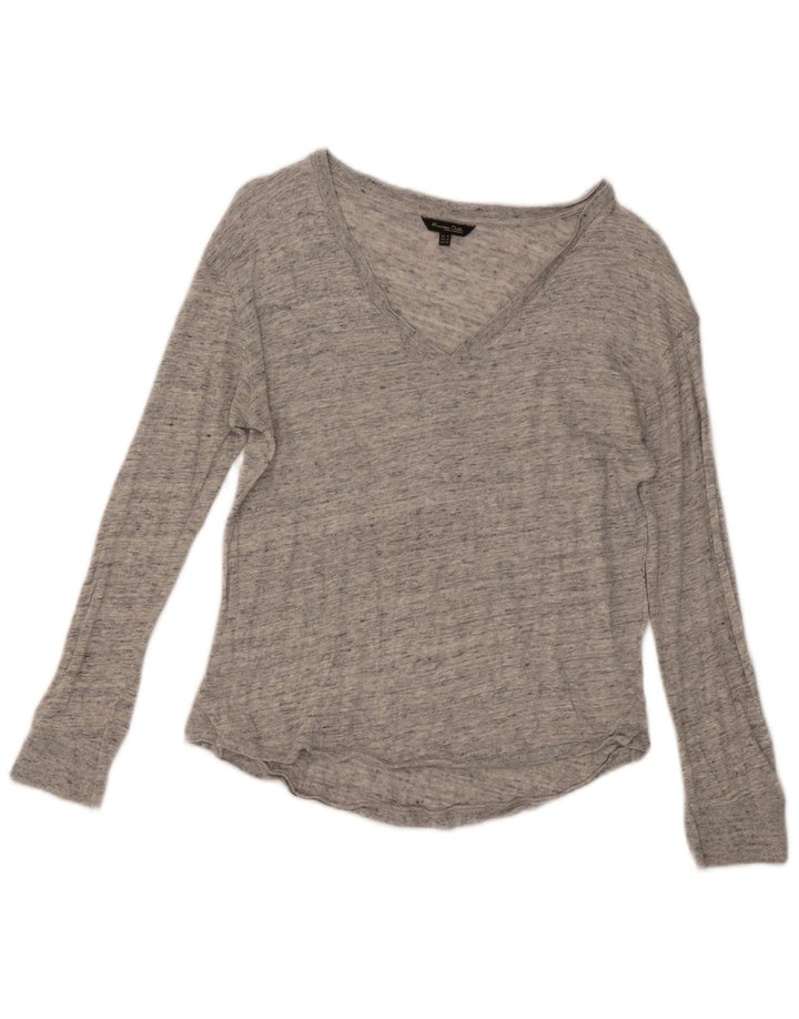 Ženska majica dugih rukava Massimo Dutti UK 12 srednje sive mrlje