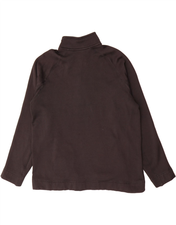 REEBOK Mens Zip Neck Sweatshirt Jumper Medium Black Vintage Reebok and Second-Hand Reebok from Messina Hembry 