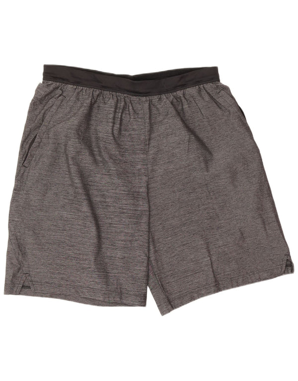 Adidas Mens Sport Shorts XL Grey Flecked Polyester Sports