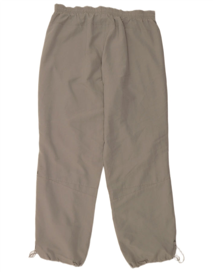 PUMA muške trenirke s grafičkim motivima, hlače za trčanje, veliki sivi poliester