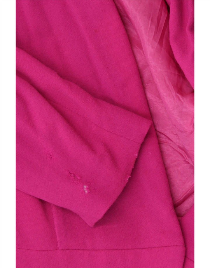 Elegance ženski sako jakna UK 14 srednje ružičasta vuna