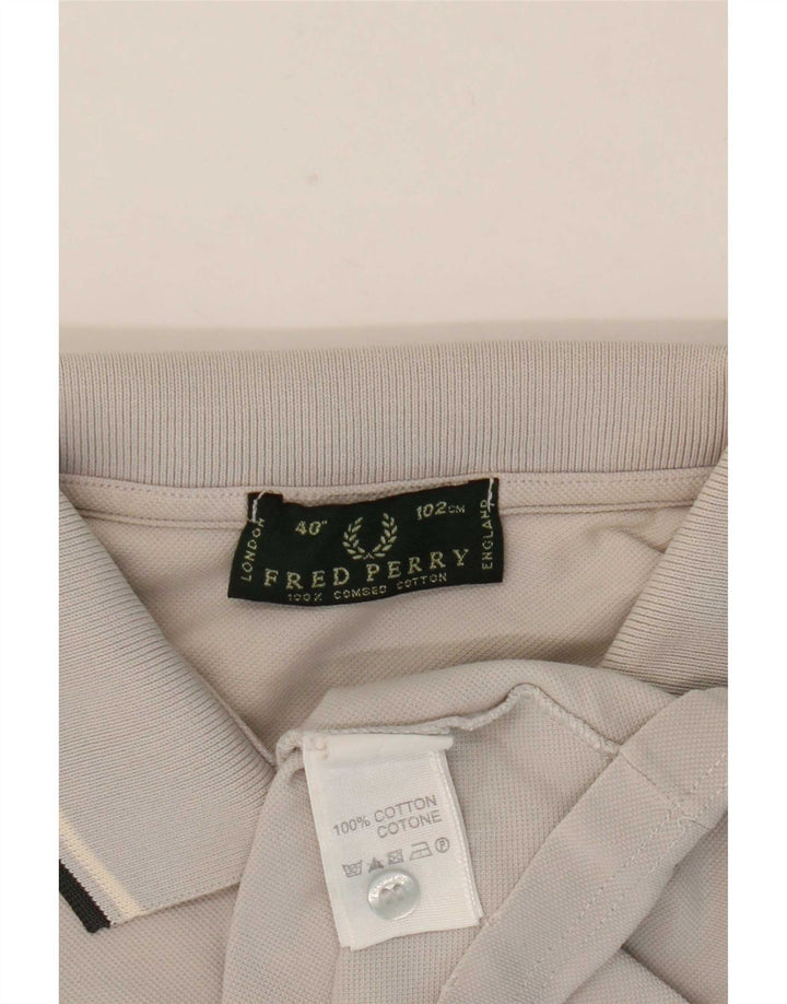 Fred Perry muška polo majica mala pamučna siva na pruge