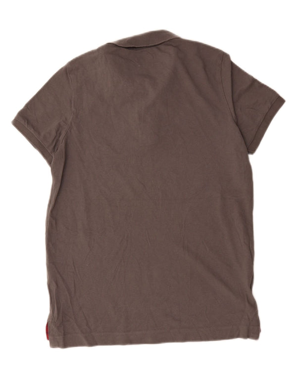 Benetton muška polo majica Muscle Fit srednje sivi pamuk