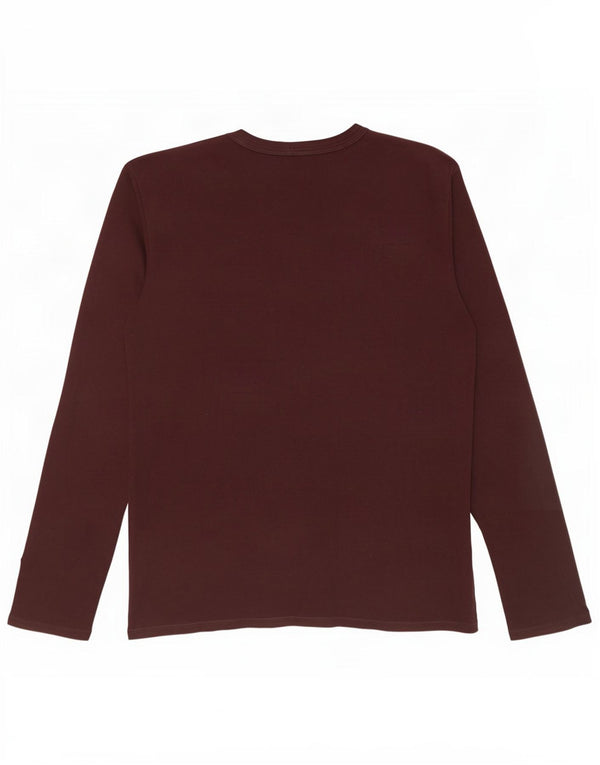 Benetton ženska majica dugih rukava s grafikama UK 18 XL, smeđi pamuk