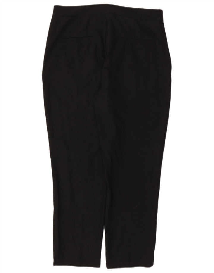 Zara ženske uske skraćene hlače US 8 srednje W30 L25 crni poliester