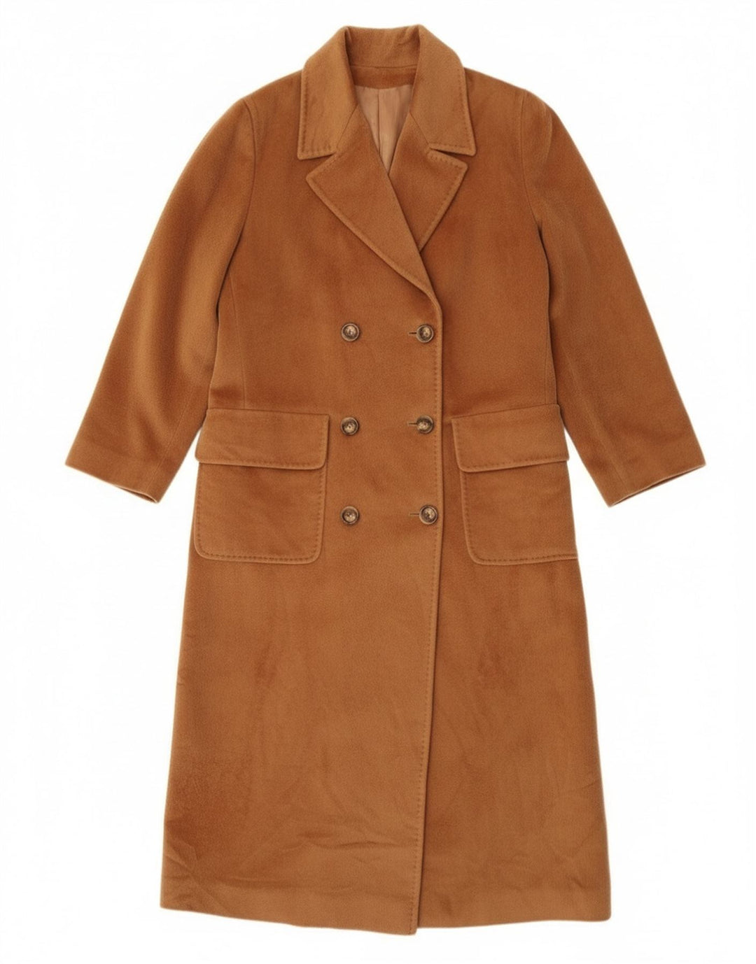 Piacenza ženski kaput s dvostrukim kopčanjem UK 14 velika smeđa vuna