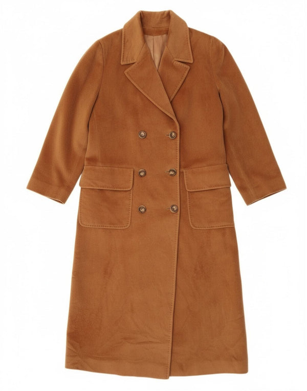 Piacenza ženski kaput s dvostrukim kopčanjem UK 14 velika smeđa vuna