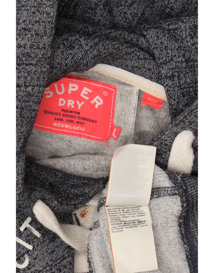 SUPERDRY Ženska majica s kapuljačom Bronx Graphic UK 16 Large Grey Flected