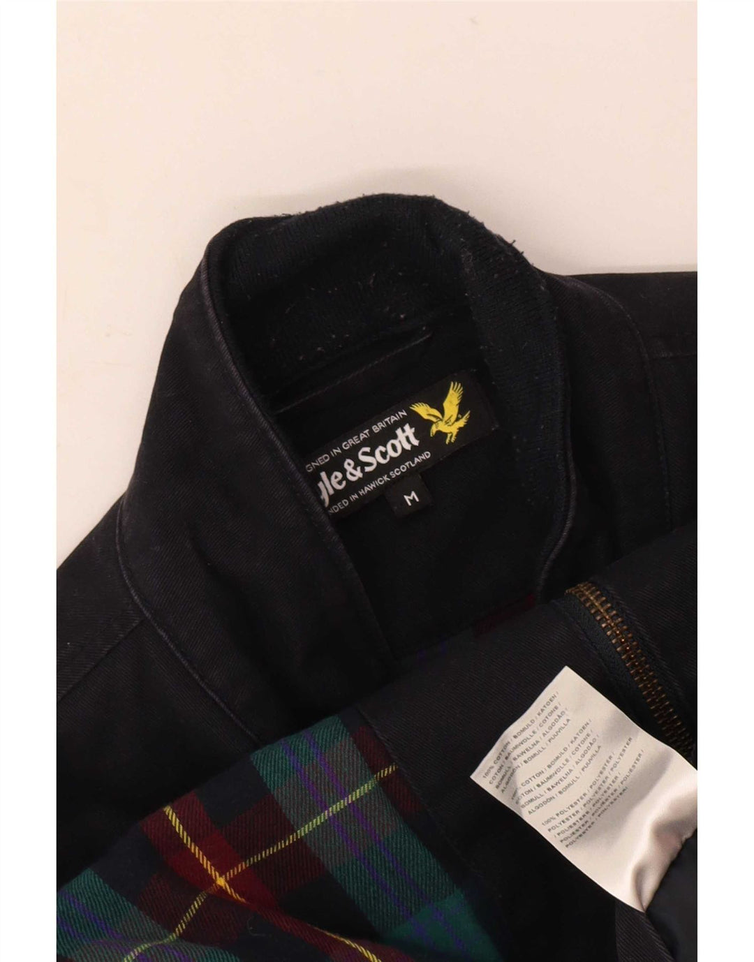 Muška bomber jakna Lyle & Scott UK 38 Srednje tamnoplavi pamuk