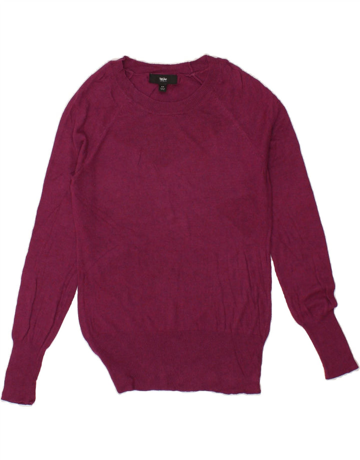 MOSSIMO Womens Boat Neck Jumper Sweater UK 12 Medium Purple Nylon Vintage Mossimo and Second-Hand Mossimo from Messina Hembry 