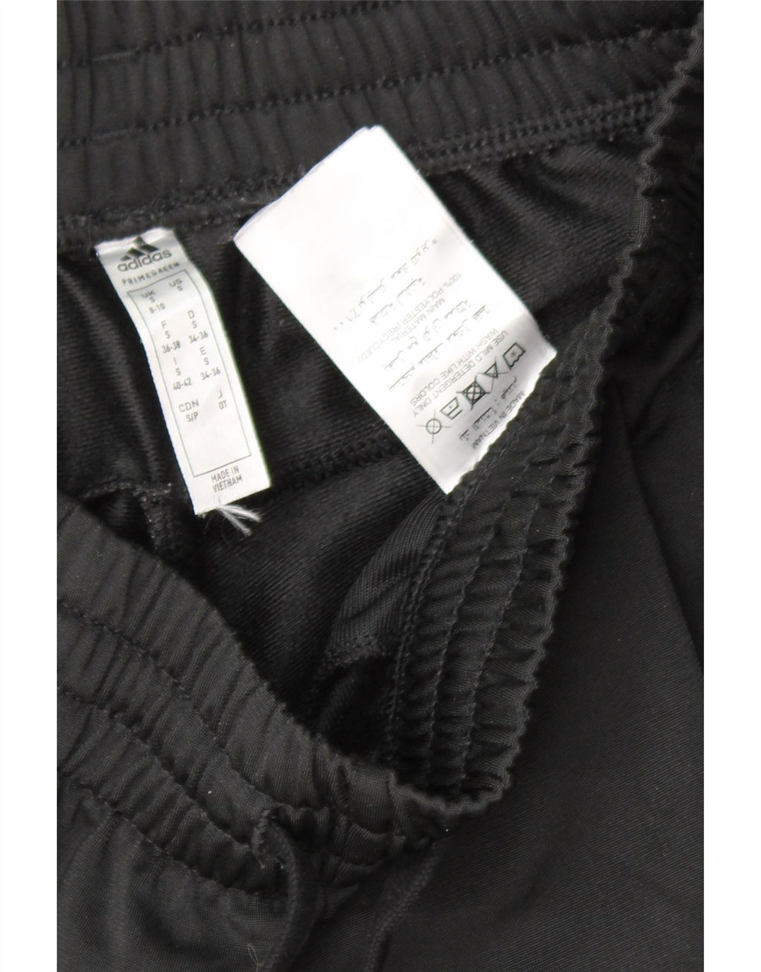 ADIDAS Womens Graphic Tracksuit Trousers UK 8/10 Small  Black Polyester Vintage Adidas and Second-Hand Adidas from Messina Hembry 