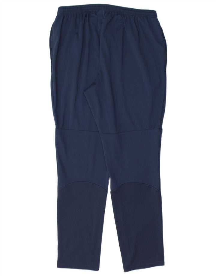 Nike muške Dri Fit hlače za trenirku, velike tamnoplave poliesterske hlače