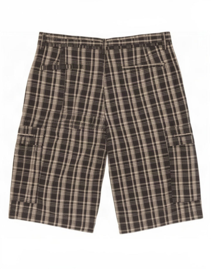 Marks & Spencer Autograph Cargo kratke hlače srednje veličine W32, sivi karirani pamuk