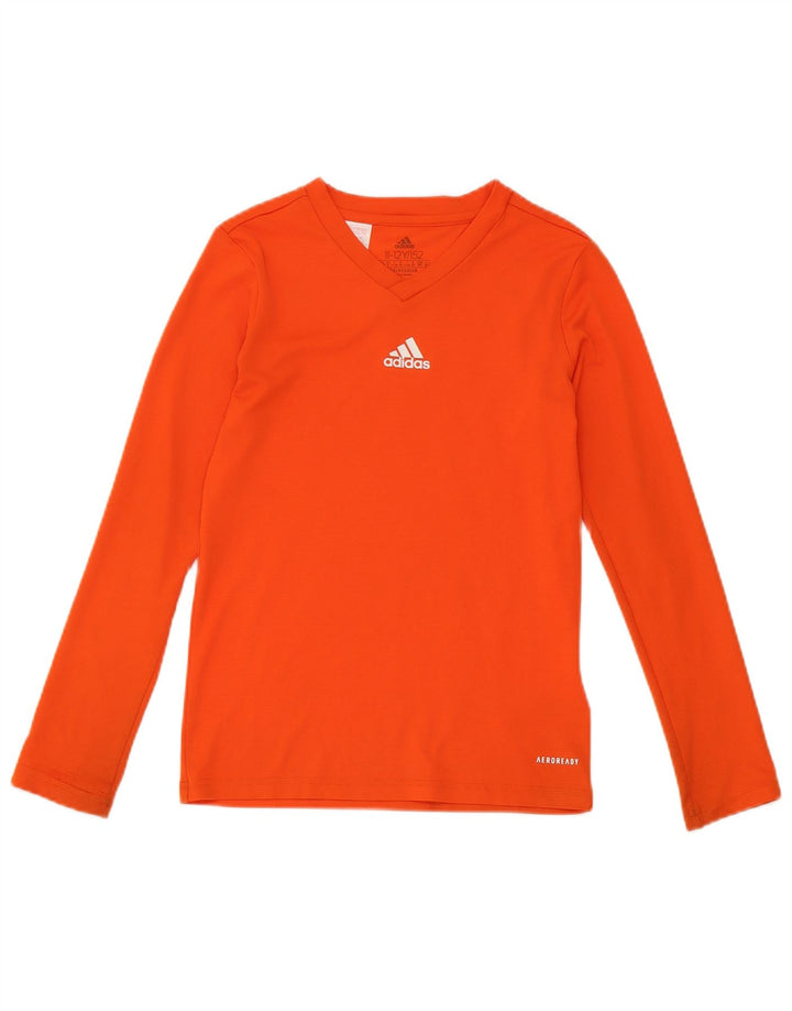 Adidas Boys Aeroready majica dugih rukava 11-12 godina narančasta poliester