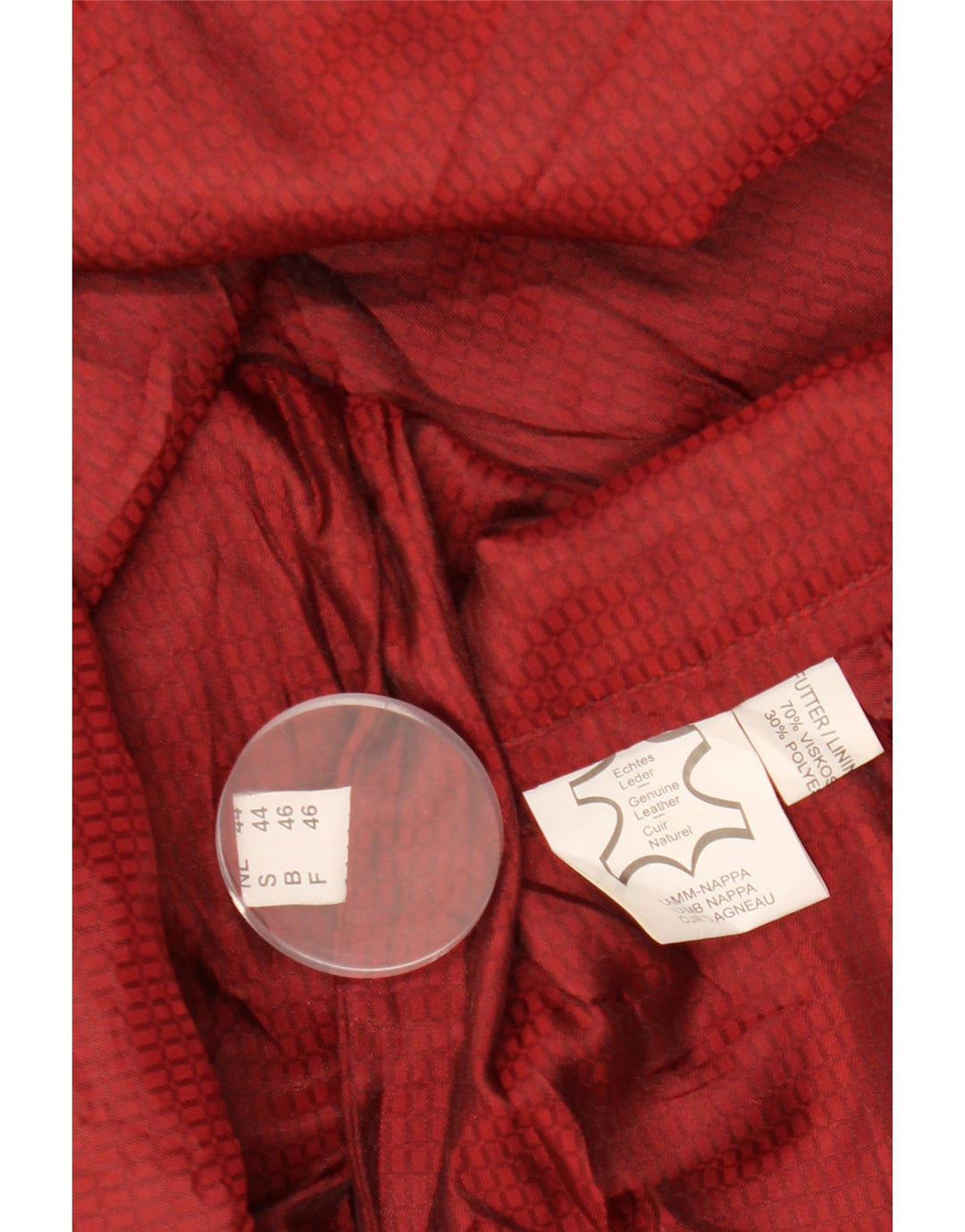 VINTAGE ženska kožna jakna EU 46 XL bordo koža