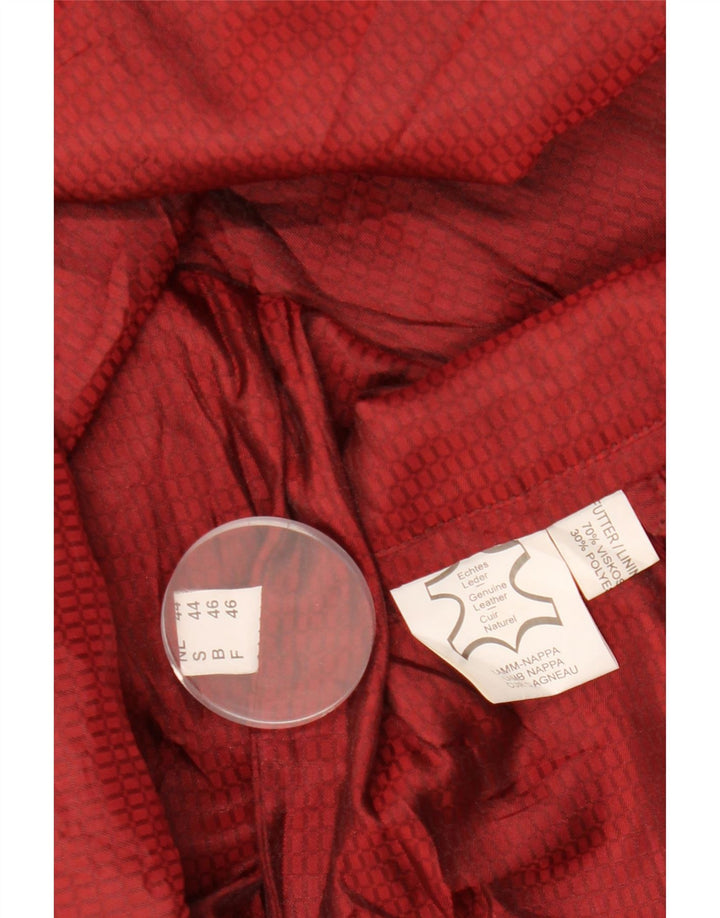 VINTAGE ženska kožna jakna EU 46 XL bordo koža