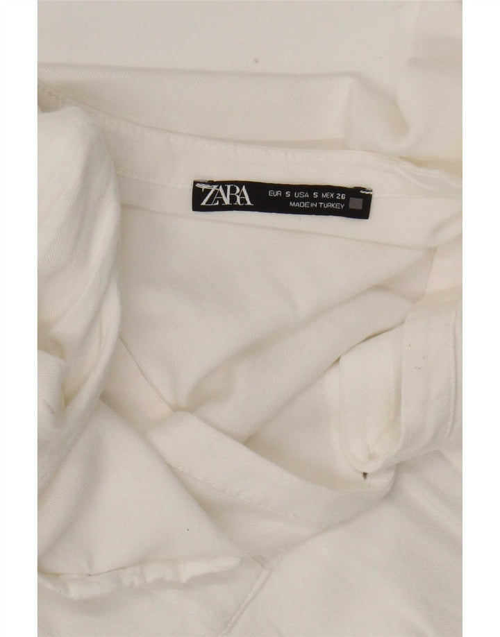 Zara ženska košulja bluza UK 10 Mala bijela