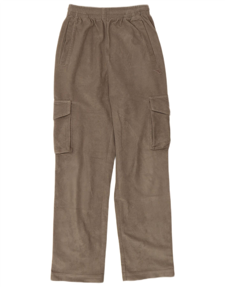 Diadora ženske kargo trenirke hlače UK 6 XS smeđi poliester