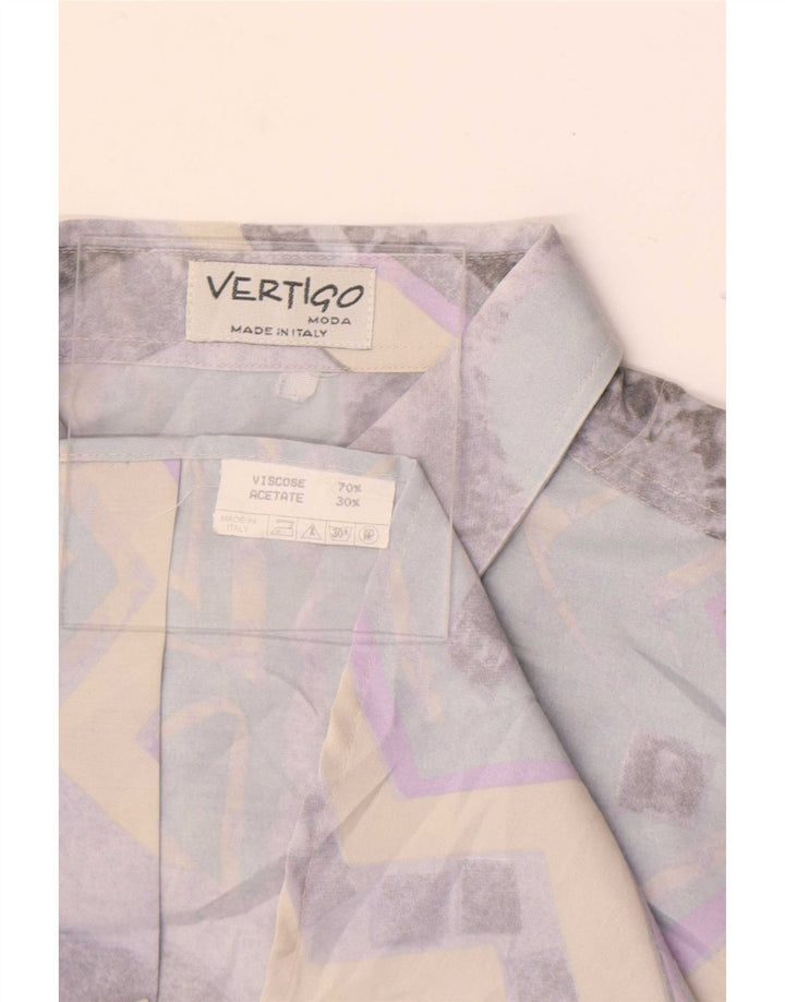 Vertigo muška majica velika plava geometrijska viskoza