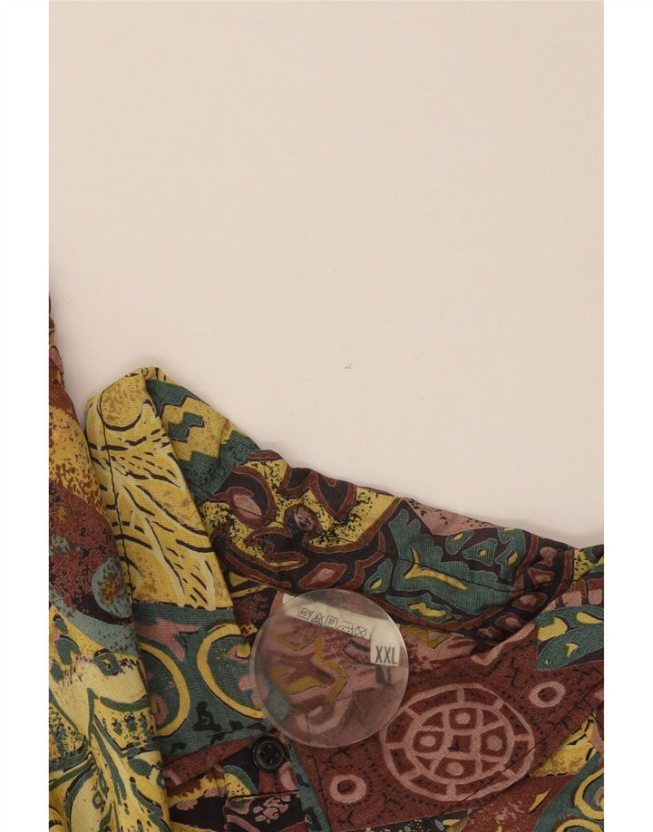 Vintage muška košulja kratkih rukava s apstraktnim uzorkom 2XL u više boja