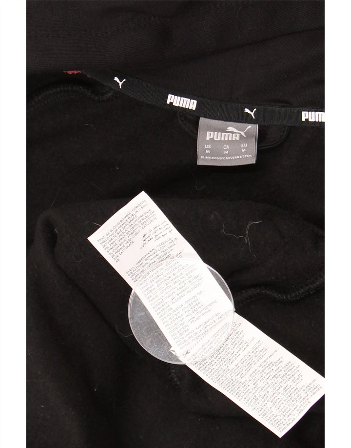 Puma ženski pulover s kapuljačom s patentnim zatvaračem UK 14 srednje crne boje, pamuk