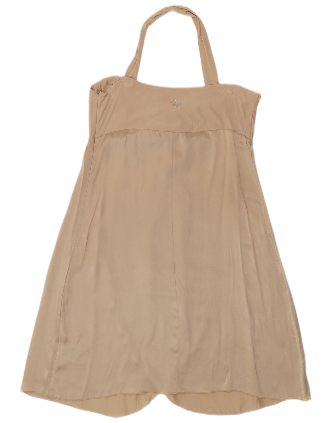 Guess By Marciano Ženska haljina s halterima IT 46 velika bež svila