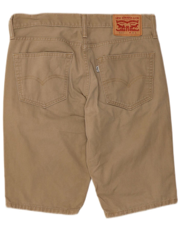 Levi's Mens 511 Casual Shorts W32 Medium Beige Cotton