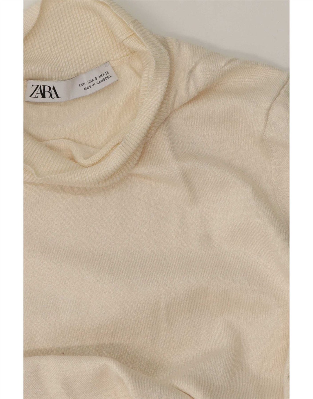 Zara ženski džemper s kornjačičastim ovratnikom UK 10 Small Beige