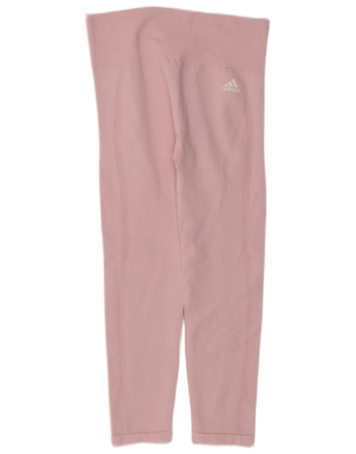 Adidas ženske Capri tajice UK 12 Srednje ružičasti poliester