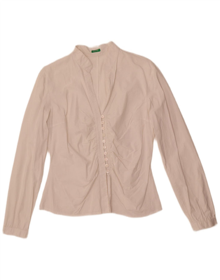 Benetton ženska košulja bluza UK 16 velika bijela