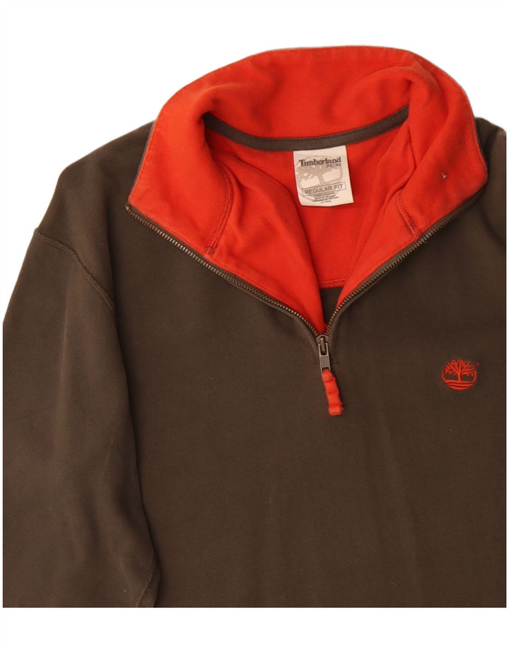 TIMBERLAND Muška majica s izrezom i trenirkom Regular Fit srednje boje