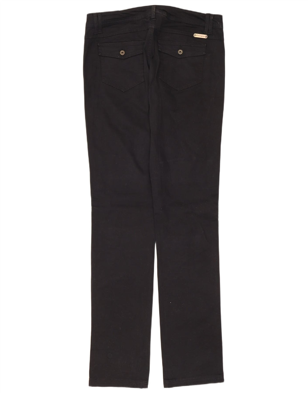 CHAMPION Ženske ravne ležerne hlače srednje veličine W30 L34 crni pamuk