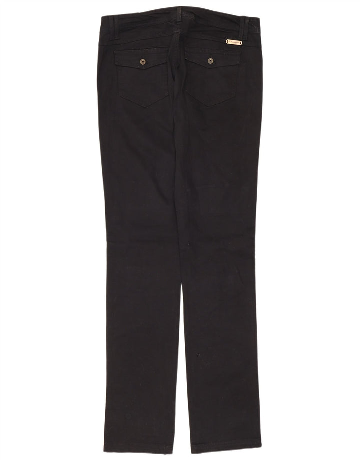 CHAMPION Ženske ravne ležerne hlače srednje veličine W30 L34 crni pamuk