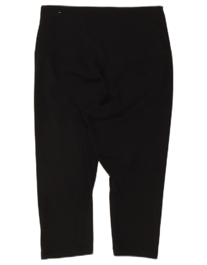 Nike Ženske Dri Fit Capri tajice UK 12 Srednje crni poliester