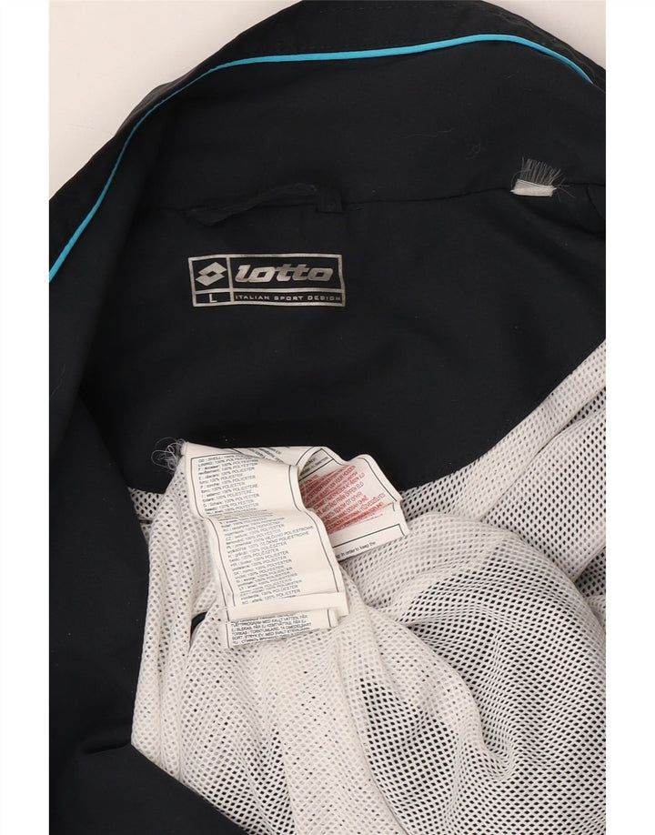 LOTTO Mens Tennis Club Perugia Graphic Trenirka Gornja jakna velika crna