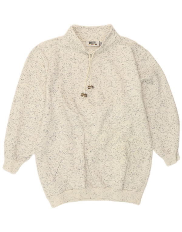 HELLINE Ženska majica s kratkim rukavima UK 16/18 XL Bijeli flekasti pamuk