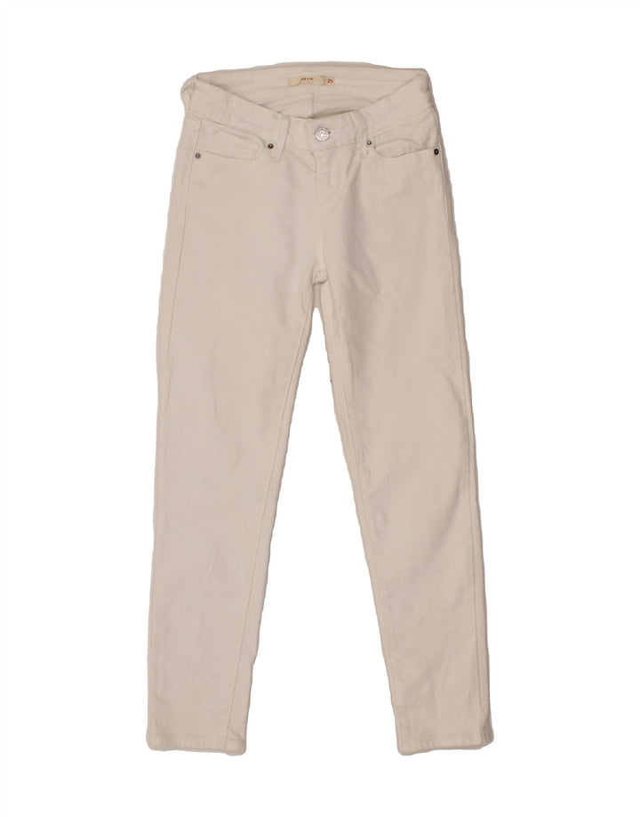 LEVI'S Womens 712 Slim Jeans W25 L26  White Cotton Vintage Levi's and Second-Hand Levi's from Messina Hembry 