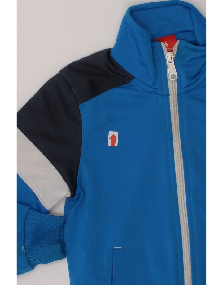 PUMA Boys Tracksuit Top Jacket 5-6 Years Blue Colourblock Polyester Vintage Puma and Second-Hand Puma from Messina Hembry 