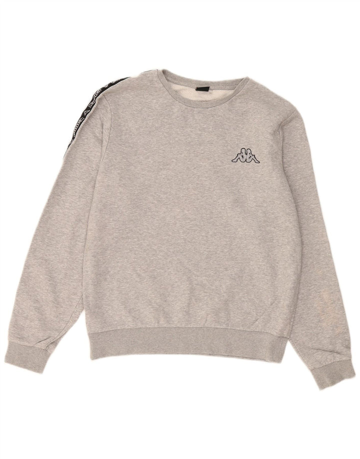 KAPPA muška majica s grafičkim motivima, veliki sivi pamuk