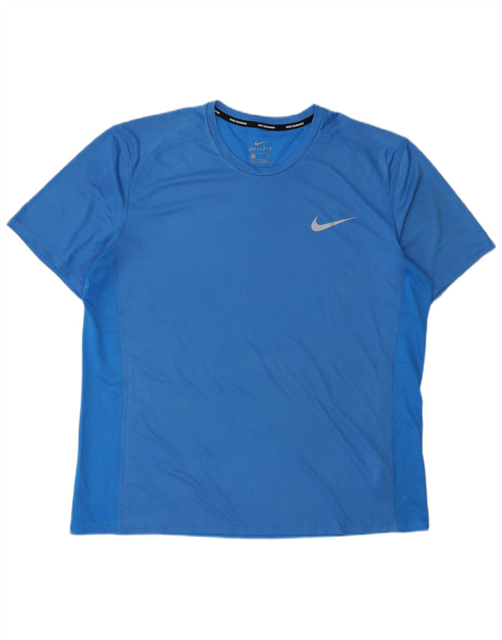 Nike Dri Fit T-Shirt Top XL plavi poliester