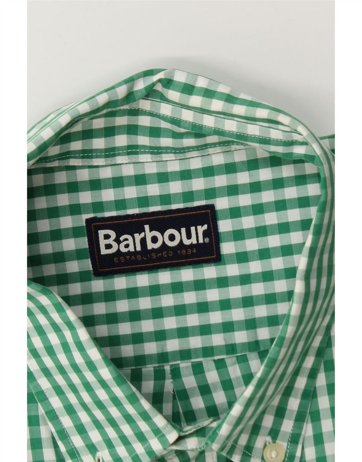 Barbour muška košulja Large Green Gingham