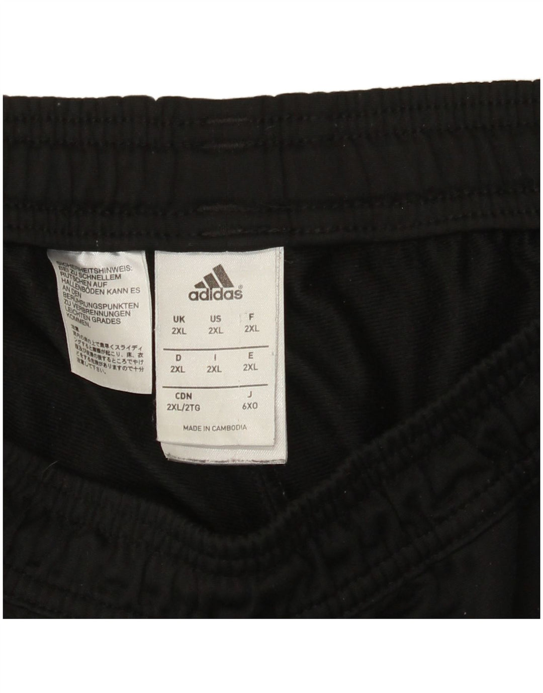 Adidas muške hlače za trenirku 2XL crni poliester