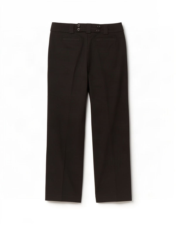 Marks & Spencer ženske ležerne hlače Bootcut UK 12 srednje W30 L30 crne