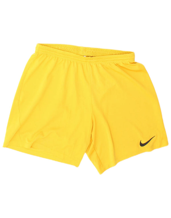 Nike muške Dri Fit sportske kratke hlače, veliki žuti poliester