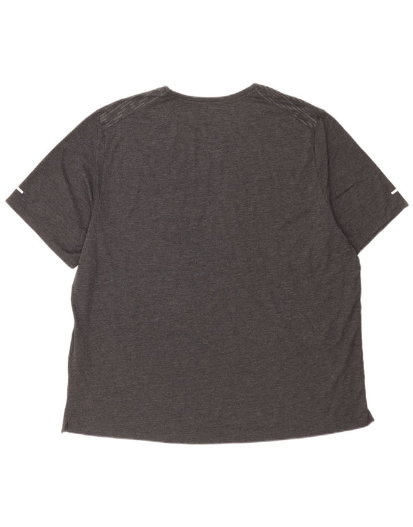 Nike Mens Dri Fit T-Shirt Top 2XL Grey Geometric Polyester